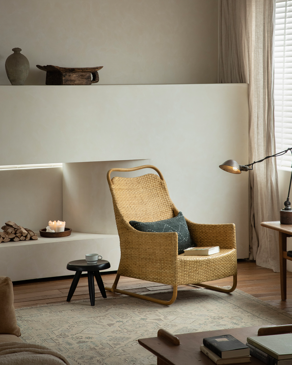 Sled Rattan Lounge Chair